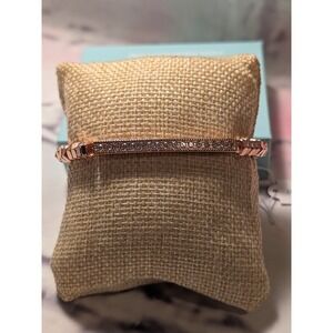 Park Lane Serena Bracelet in Rose Gold Tone Crystal Accents Stretchy NIB